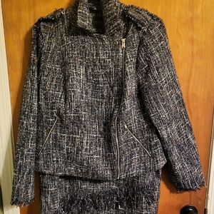 Suit with Moto Style Jacket